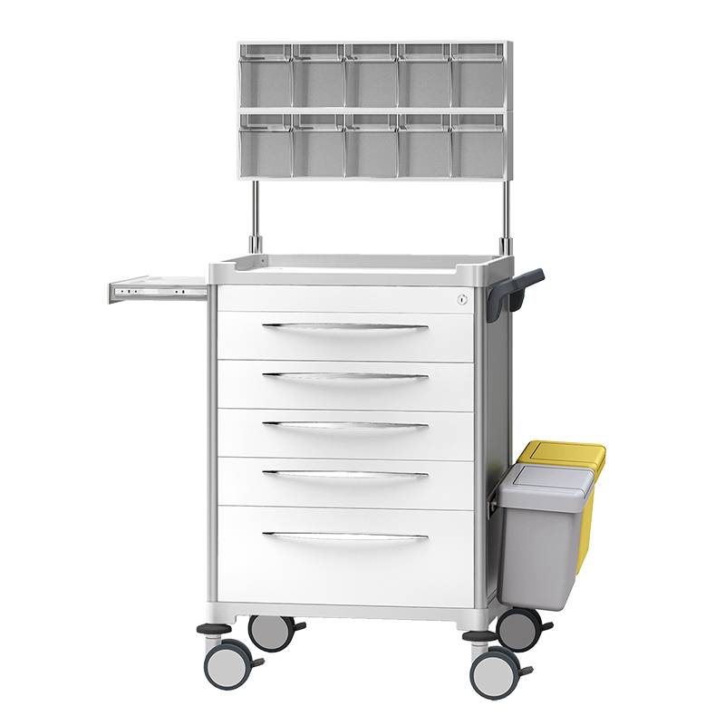 JD Anaesthetic Trolley 5 Drawer
