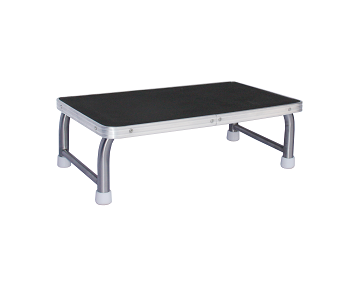 Medicare Single Step, Stainless Steel Frame, Rubber Top