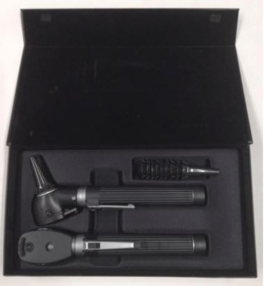 Otoscope and Opthalmoscope Set Hi Care Pro Fibre Optic