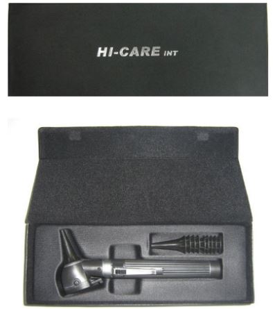 Otoscope Professional Fiber Optic - Black