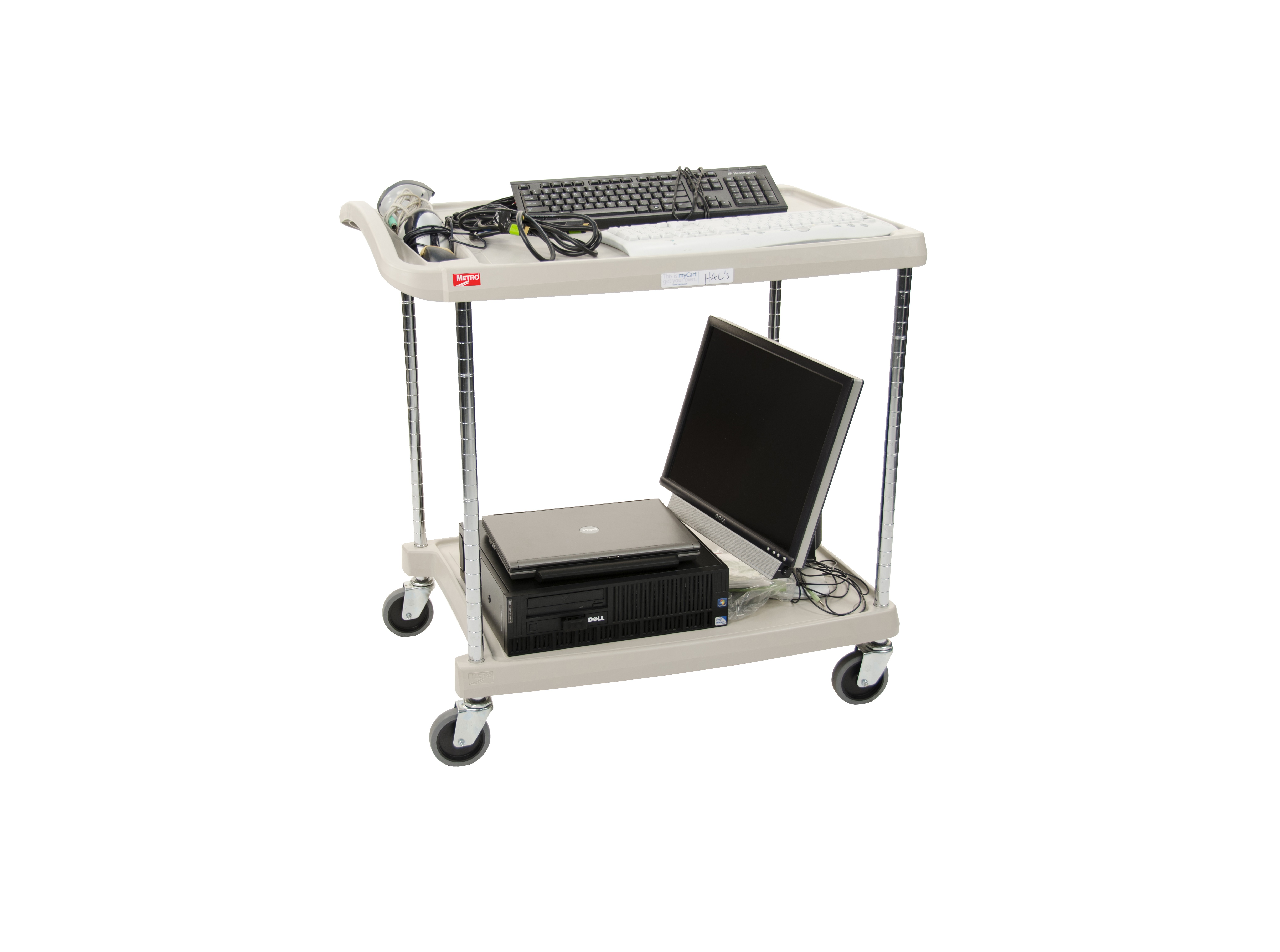Metro MyCart Utility Trolley 2 Shelf Medium, Grey - Image 2