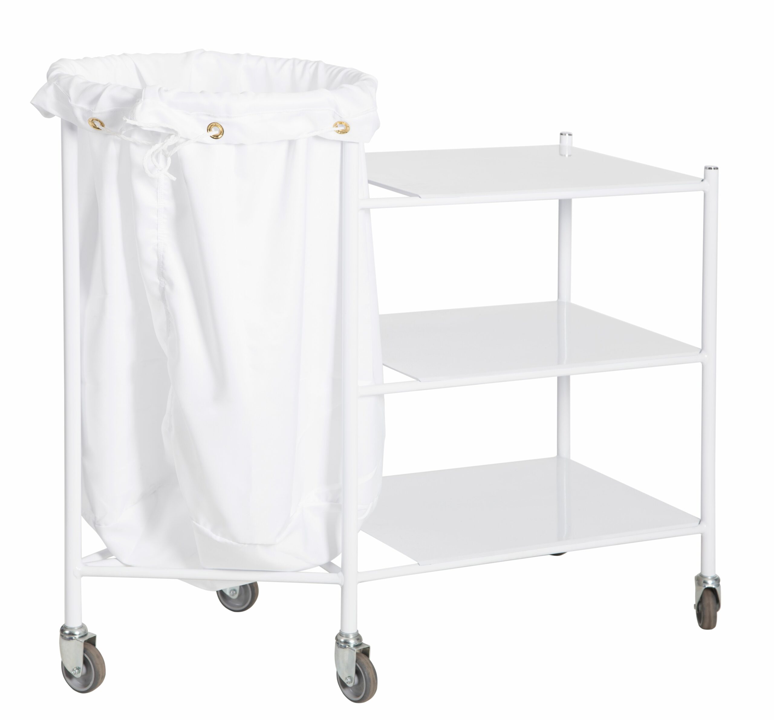 Soiled Linen Trolley with 3 Shelves