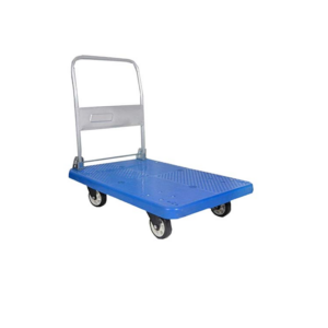 Platform Trolley with Plastic Top and Fold Down handle