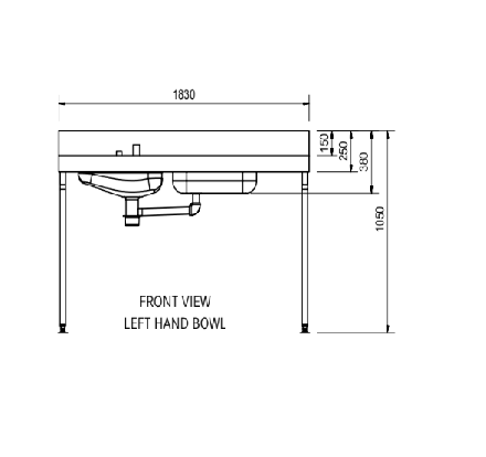 Combination Bedpan and Wash-Up Sink - Image 2