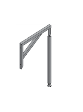 Gallows Bracket with Removable Front Leg