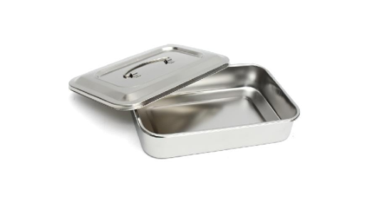 Instrument Tray Stainless Steel with Lid