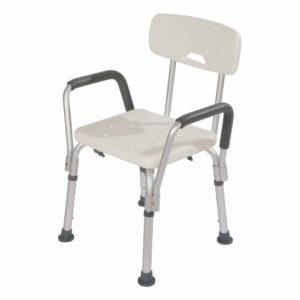 Shower seat armrest
