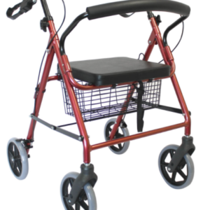 Rollator Loop Brakes 8" Wheels - Aluminium