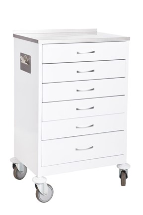 Anaesthetic Trolley Mild Steel 6 Drawers Only With S/S Top Mobile