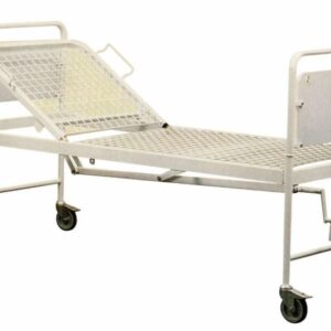Bed 2 Section Pneumonia Backrest Manual Adjustable Mobile Hospital Bed