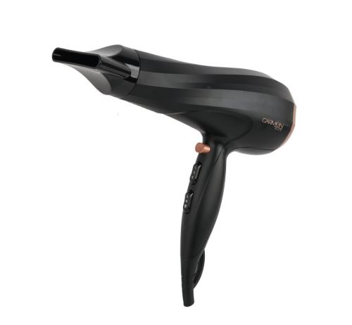 Carmen Turbo Twister 2200W Hair Dryer Black Salon Blow Dryer - Image 2