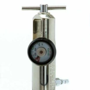 O2 Regulator - Pin Index Single Gauge American Style Type Aluminum